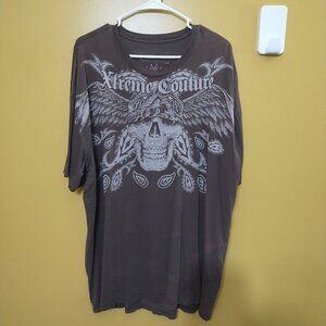 Xtreme Couture by Affliction Skull & Cross Bones Cotton Graphic T Shirt 3XL